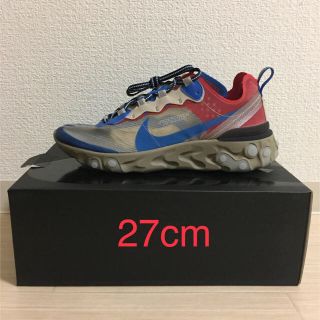 アンダーカバー(UNDERCOVER)のUNDERCOVER × NIKE REACT ELEMENT 87 27cm(スニーカー)