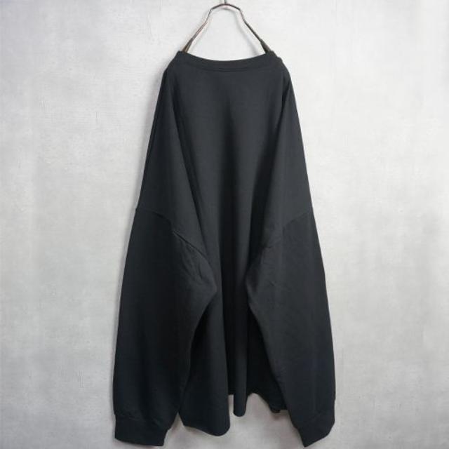 超Big size カットオフ ロンT 黒 メンズのトップス(Tシャツ/カットソー(七分/長袖))の商品写真