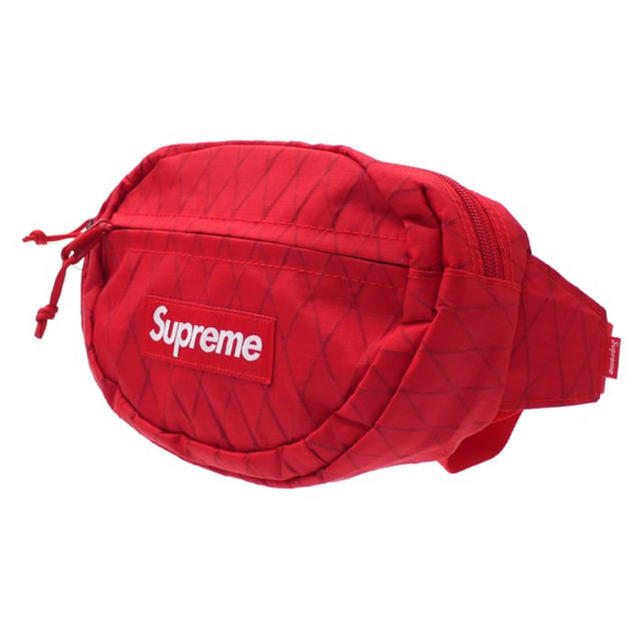 送料込み Supreme 18FW Waist Bag Red ②