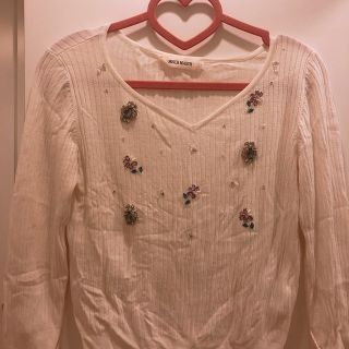 ミッシュマッシュ(MISCH MASCH)のビジュー♡トップス(カットソー(長袖/七分))