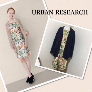 アーバンリサーチ(URBAN RESEARCH)の新品UR花柄プリントワンピース(ひざ丈ワンピース)