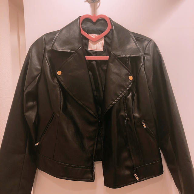 PRIME PATTERN(プライムパターン)の黒♡ライダース レディースのジャケット/アウター(ライダースジャケット)の商品写真