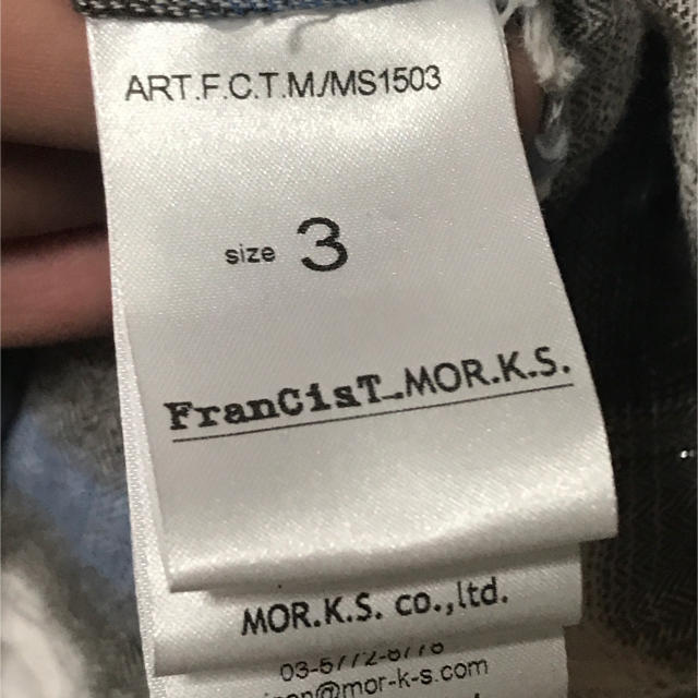 FranCisT_MOR.K.S.(フランシストモークス)のファド様専用 フランシストモークス チェックシャツ メンズのトップス(シャツ)の商品写真