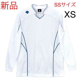 デサント(DESCENTE)のDESCENTE 長袖 ゲームシャツ  SS ホワイト 新品 ユニセックス XS(バレーボール)