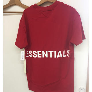 フィアオブゴッド(FEAR OF GOD)のfog red essentials tee shirt フォグ   tシャツ(Tシャツ/カットソー(半袖/袖なし))