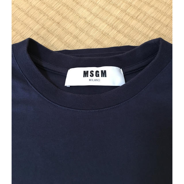 MSGM(エムエスジイエム)のMSGM Tシャツ レディース ネイビー XS レディースのトップス(Tシャツ(半袖/袖なし))の商品写真