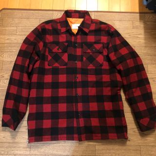 フィアオブゴッド(FEAR OF GOD)の込み 美品 FOG / 中綿 キルティングブルゾン M 赤チェック シャツ(ブルゾン)