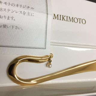 ミキモト(MIKIMOTO)のMIKIMOTO　ブックマーカー　しおり　パール付き(しおり/ステッカー)