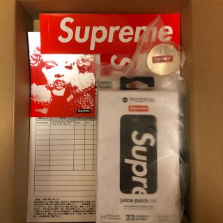 シュプリーム(Supreme)のsupreme iPhone 8plus ブラック カバー(iPhoneケース)