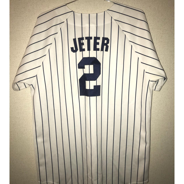 Majestic MLB ヤンキース ベースボールシャツ #2 JETER