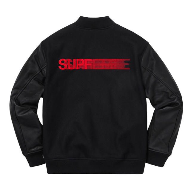 Supreme(シュプリーム)の新品 Supreme モーションロゴ ジャケット Sサイズ メンズのジャケット/アウター(スタジャン)の商品写真