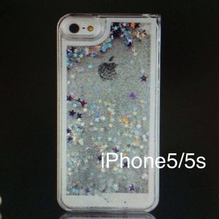 iPhoneケース 流れ星 シルバー(モバイルケース/カバー)