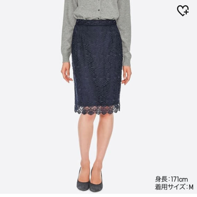 UNIQLO(ユニクロ)のUNIQLO 【今季】レーススカート レディースのスカート(ひざ丈スカート)の商品写真