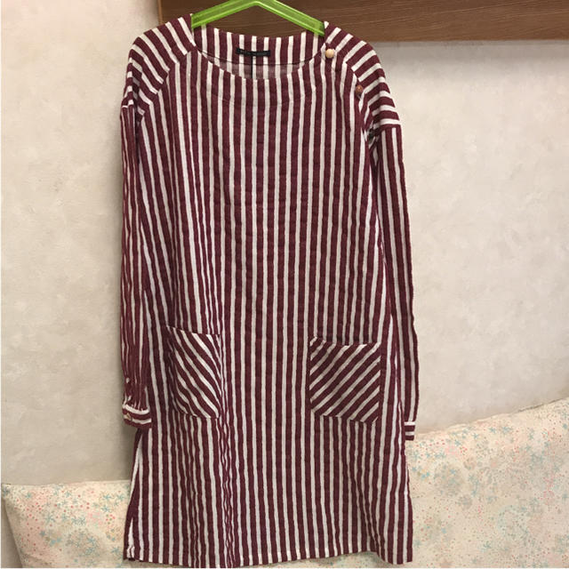 FITH(フィス)の新品 フィス  ストライプ ワンピース 140 キッズ/ベビー/マタニティのキッズ服女の子用(90cm~)(ワンピース)の商品写真