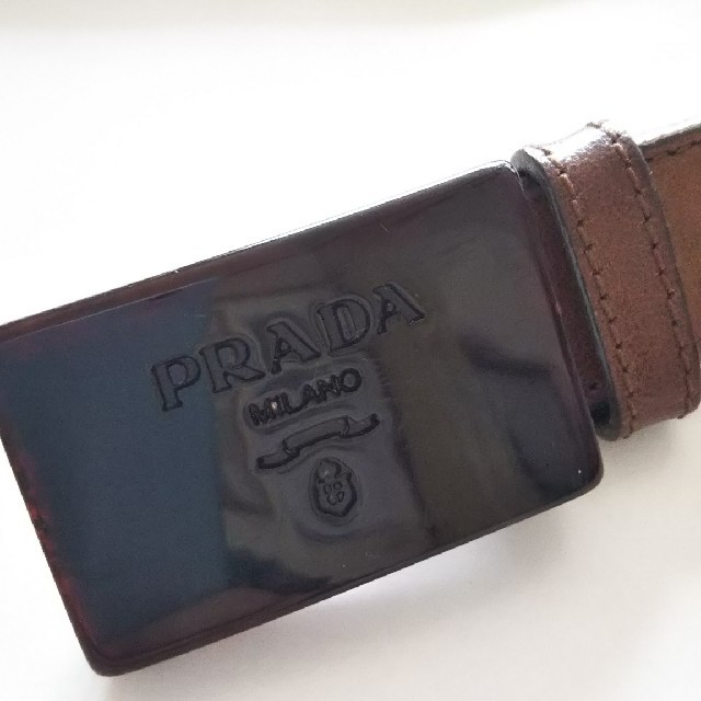 PRADA(プラダ)のプラダ  ベルト  レザー レディースのファッション小物(ベルト)の商品写真