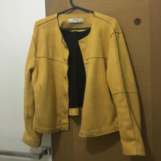 ザラ(ZARA)のZARA イエロー ジャケット(テーラードジャケット)