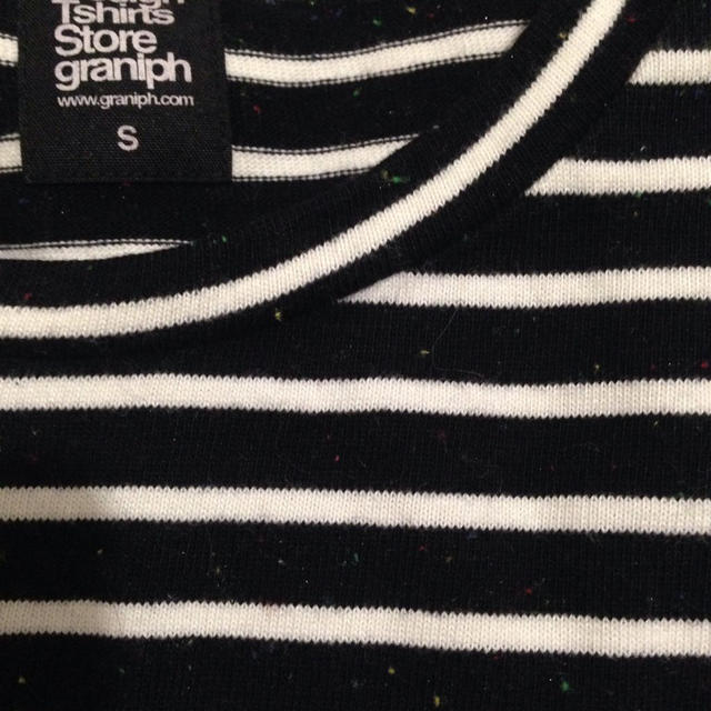 Design Tshirts Store graniph(グラニフ)のカラフルネップ ボーダーカットソー レディースのトップス(Tシャツ(長袖/七分))の商品写真