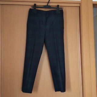 デミルクスビームス(Demi-Luxe BEAMS)のデミルクスビームス チェック クロップドパンツ 38 新品タグ有(クロップドパンツ)