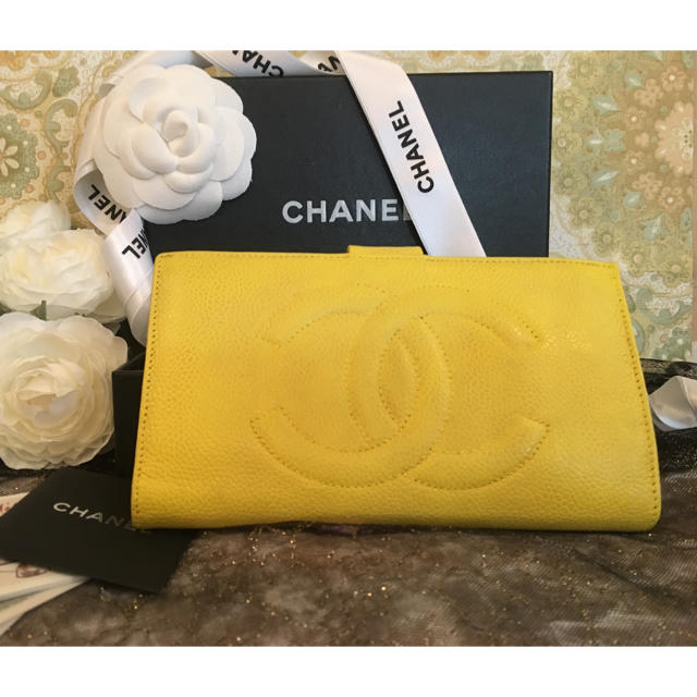 ＊美品！可愛い❤︎＊CHANEL シャネル キャビアスキン 長財布vintage