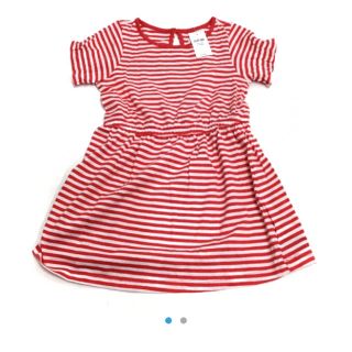 ベビーギャップ(babyGAP)の【定価半額以下】babygap☆新品☆100☆ボーダー柄ワンピース(ワンピース)