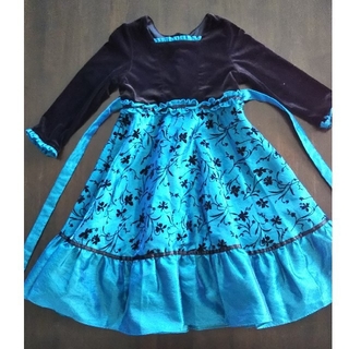 コストコ(コストコ)のJona Michelle 秋冬 ドレス 黒×青緑 5(ドレス/フォーマル)