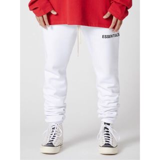 フィアオブゴッド(FEAR OF GOD)の【白/S】FOG Essentials Graphic Sweatpants(その他)