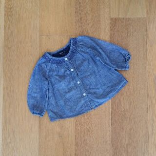 ベビーギャップ(babyGAP)のゆう♡サマ　babyGAP デニムブラウス　70(シャツ/カットソー)