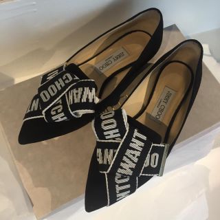 ジミーチュウ(JIMMY CHOO)のJIMMY CHOO 人気デザイン スエードフラットパンプス 35.5(ハイヒール/パンプス)