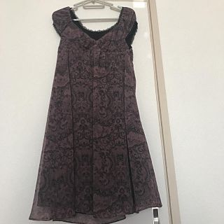 ヒステリックグラマー(HYSTERIC GLAMOUR)のヒステリックグラマー スカル レース ワンピース(ひざ丈ワンピース)