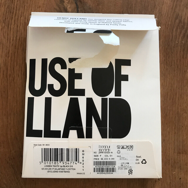 HOUSE OF HOLLAND(ハウスオブホーランド)のHOUSE OF HOLLAND デザインタイツ レディースのレッグウェア(タイツ/ストッキング)の商品写真