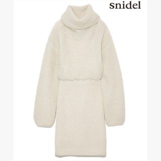 スナイデル(SNIDEL)のsnidel ラメルーズタートルニットワンピース (ニット/セーター)