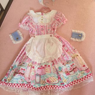 アンジェリックプリティー(Angelic Pretty)のダイナードール ワンピース お出かけセット(ひざ丈ワンピース)