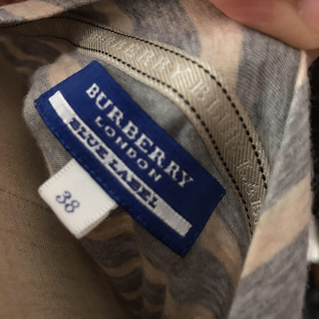 BURBERRY BLUE LABEL(バーバリーブルーレーベル)のバーバリーブルーレーベル ボーダーチュニックワンピース サイズ38 レディースのトップス(チュニック)の商品写真