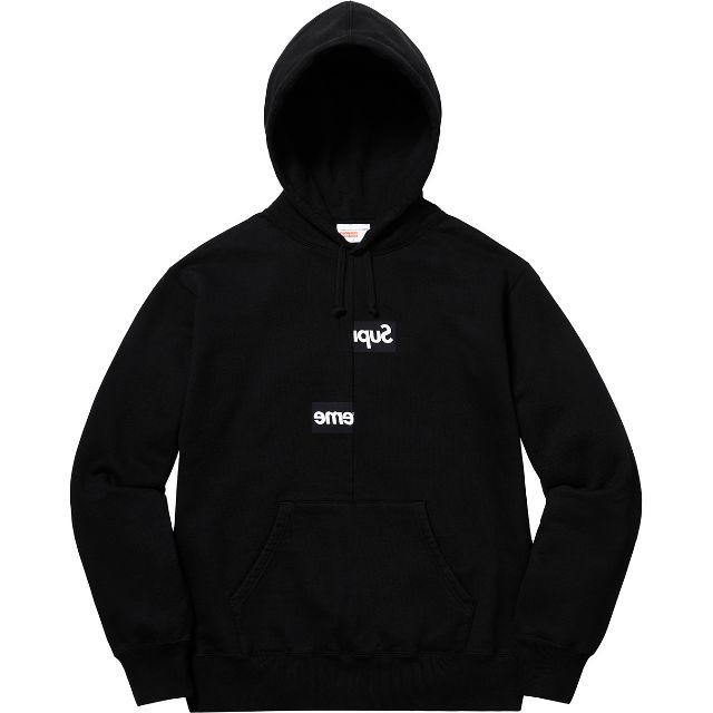 L Supreme COMME des GARCONS パーカー 黒パーカー