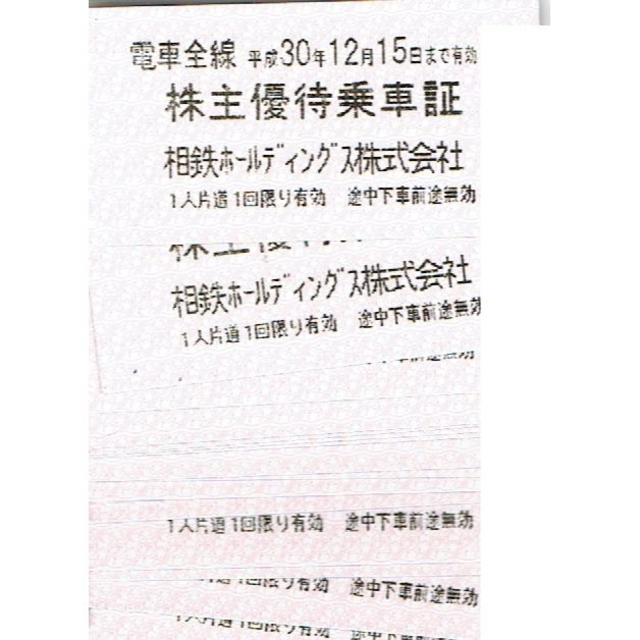 SOTETSU　相鉄ホールディングス　株主優待乗車証　２０枚