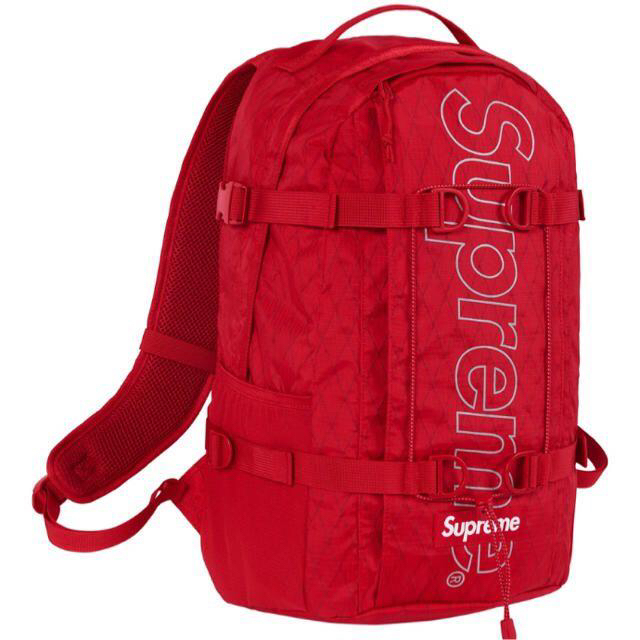 Supreme backpack red 18aw 18fw バックパック 赤