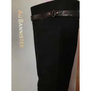 オゥバニスター(AU BANNISTER)の【再値下げ】オゥバニスター ブーツ 黒 美品 37(ブーツ)