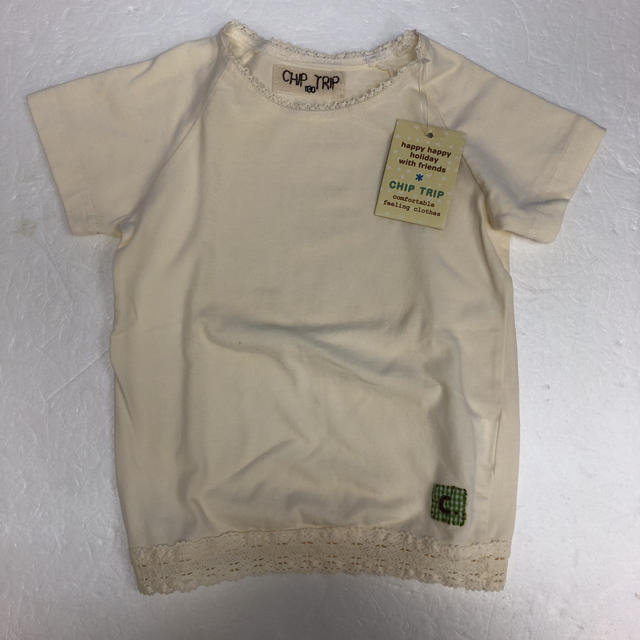 CHIP TRIP(チップトリップ)の新品  チップトリップ  半袖　100cm キッズ/ベビー/マタニティのキッズ服女の子用(90cm~)(Tシャツ/カットソー)の商品写真