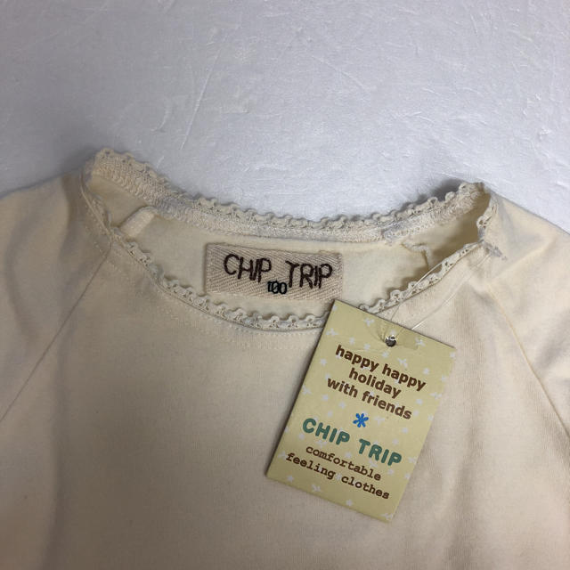 CHIP TRIP(チップトリップ)の新品  チップトリップ  半袖　100cm キッズ/ベビー/マタニティのキッズ服女の子用(90cm~)(Tシャツ/カットソー)の商品写真