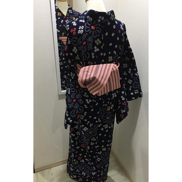 有松鳴海絞り 浴衣 カラフルなお花 可愛い | site.wellbepharma.com.br