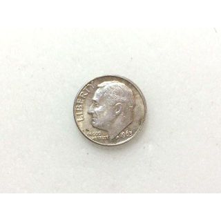1963年 アメリカ ルーズベルト ONE DIME 銀貨(貨幣)