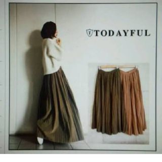 トゥデイフル(TODAYFUL)のトゥデイフル プリーツワイドパンツ(カジュアルパンツ)