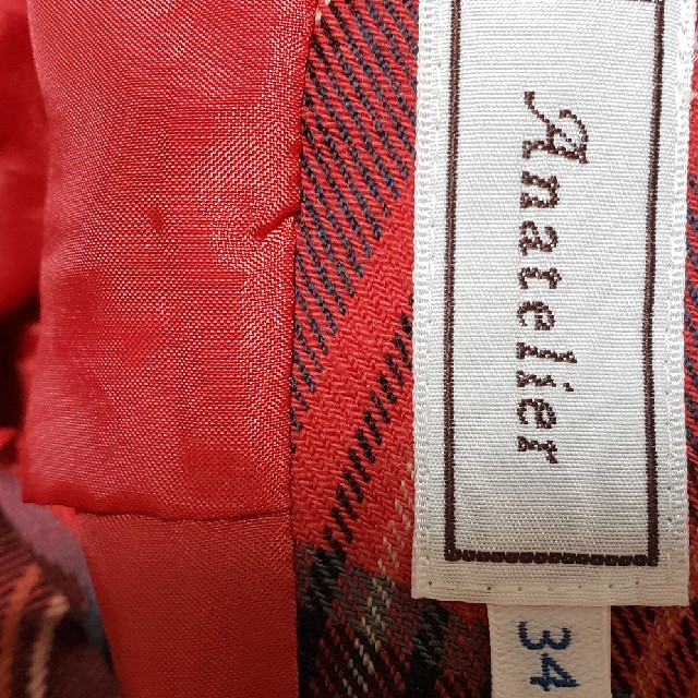 anatelier(アナトリエ)の秋❤️赤チェックスカートアナテリア レディースのスカート(ひざ丈スカート)の商品写真