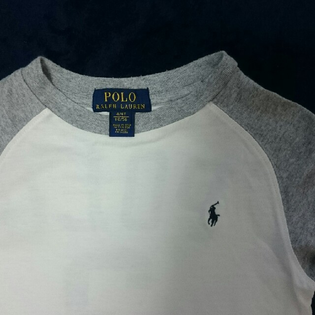 POLO RALPH LAUREN(ポロラルフローレン)のポロ ラルフローレン長袖TシャツロンTサイズ4T-110 キッズ/ベビー/マタニティのキッズ服男の子用(90cm~)(Tシャツ/カットソー)の商品写真