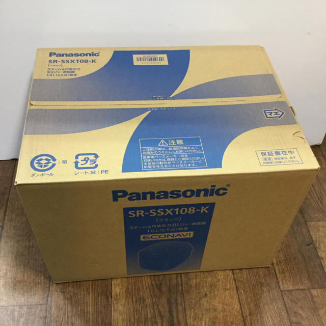 Panasonic - SR-VSX108(SR-SSX108)-K スチーム＆可変圧力IHジャー炊飯器