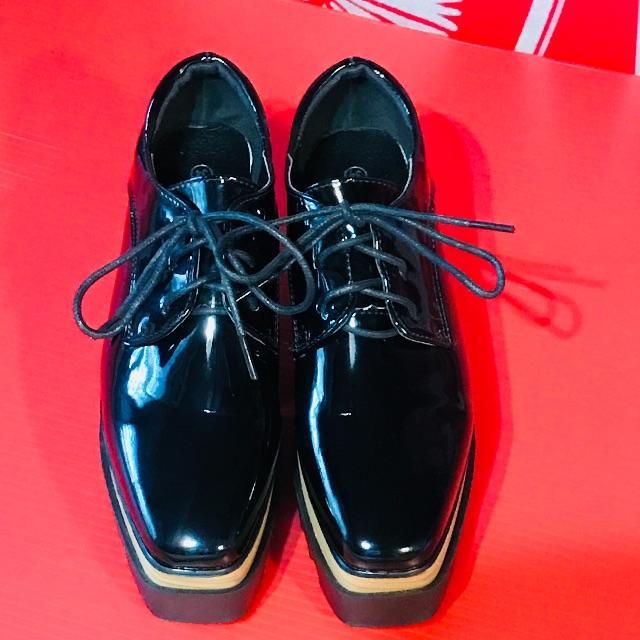 ステラマッカートニー 風 シューズ 厚底 レディースの靴/シューズ(ローファー/革靴)の商品写真