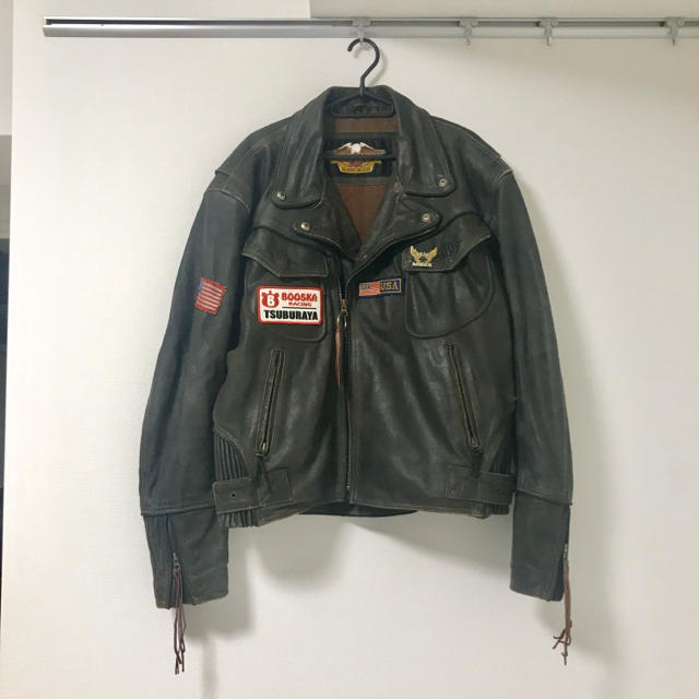 Harley Davidson(ハーレーダビッドソン)の最終値下げ 90s HARLEY Davidson レザージャケット メンズのジャケット/アウター(ライダースジャケット)の商品写真