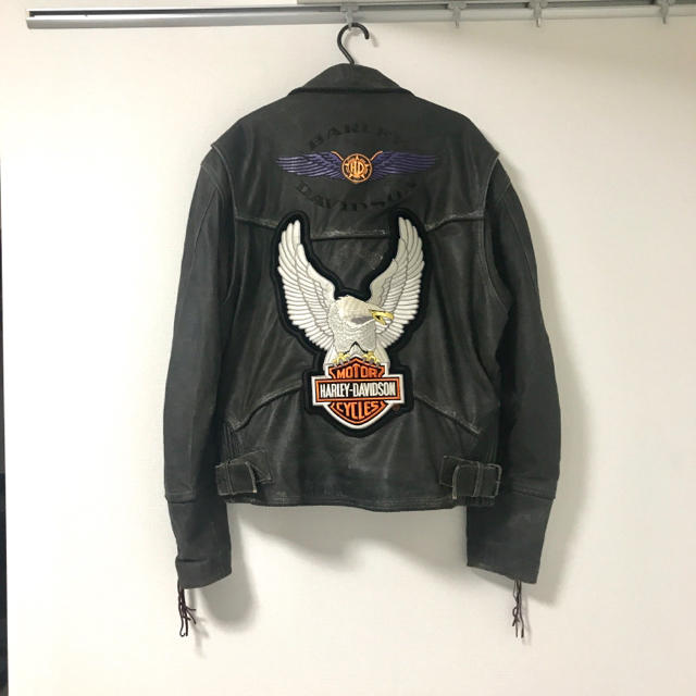Harley Davidson(ハーレーダビッドソン)の最終値下げ 90s HARLEY Davidson レザージャケット メンズのジャケット/アウター(ライダースジャケット)の商品写真