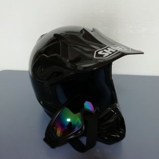 SHOEI オフロード ヘルメット Mサイズ ゴーグル付き(ヘルメット/シールド)