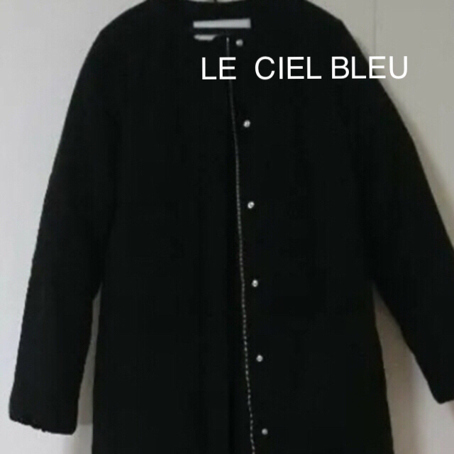 LE CIEL BLEU(ルシェルブルー)のみるく様専用 美品 ルシェルブルーノーカラーダウンコート☆ミラオーウェン ニット レディースのジャケット/アウター(ダウンコート)の商品写真